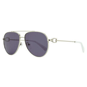 Longchamp Horsebit Pilot Sunglasses LO178S 044 Silver 58mm